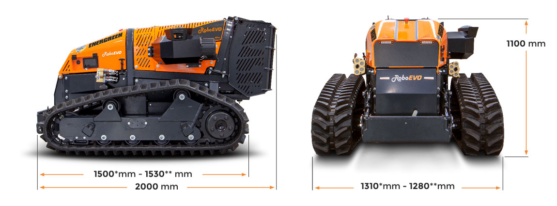 Energreen RoboEvo Dimensions