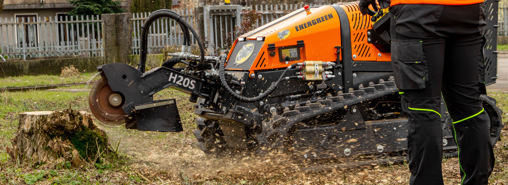 Energreen RoboEvo Stump Grinder Attachment